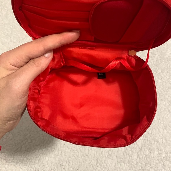 Red and White Striped Makeup Bag - Picture 14 of 17